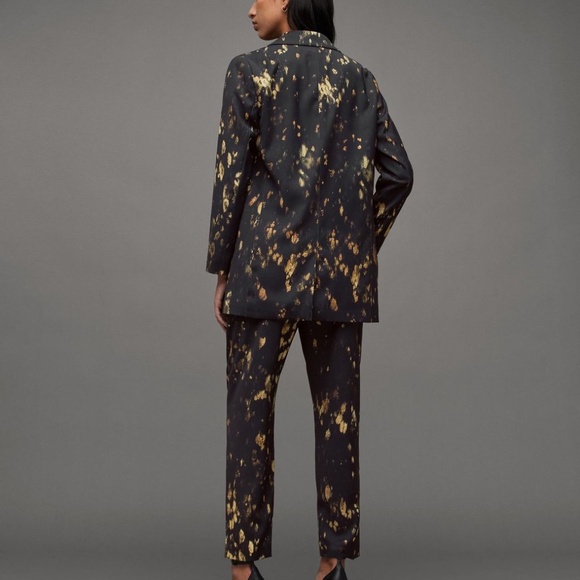 All Saints Aleida Ronnie Print Open Front Blazer - Picture 3 of 4